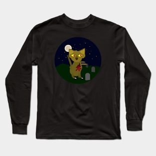 Zombie Cat Long Sleeve T-Shirt